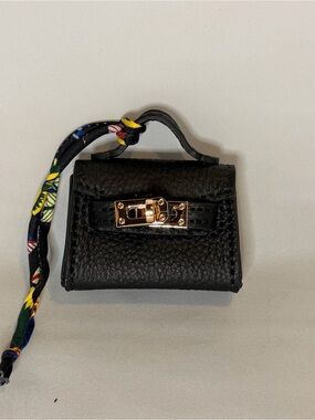 Hermes Inspired Mini Kelly Bag Charm - Genuine Leather
